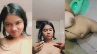 Cute Desi Girl Shows Boobs