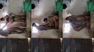 Desi Boudi Bathing and Fucking