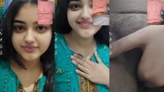 Horny Desi Girl Shows Big Boobs and Fingering