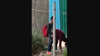 Cute Young Girl Sucking BF Dick & Quick Fucking Outdoor After Class