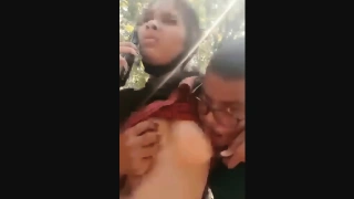 College Teacher Sucking Students Boobs in Jungle