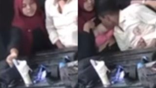 College Lover Sucking Boobs at Restaurent