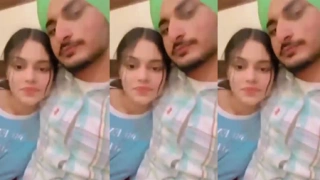 Punjabi Couple Having Fun In Restaurant