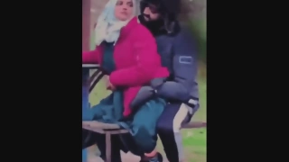 Hijabi Girl Fucked by Bf in Public Park