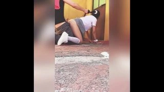 Fucking in the College With my Student GIRLFRIEND in Break Time