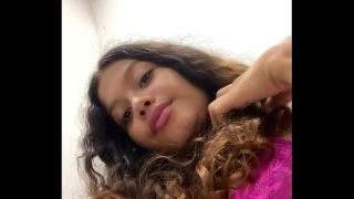 Horny Girl Showing Boobs and Fingering