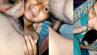 Desi Girlfriend Giving Blowjob and Fucking