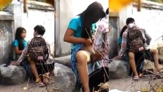 School Students Fucking in Public