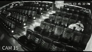Indian Horny Girl Sucking Boyfriend Dick In Cinema Hall CCTV 