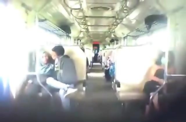College Couple Train Sex Secret Cam