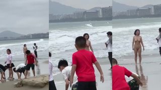 Nude Women Photoshoot on Sanya Bay Beach