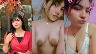 Horny Bengali GF Showing & Pressing Boobs