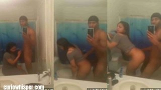 Punjabi NRI Girl Fucked Hard by Foreign Boyfriend in Public Toilet