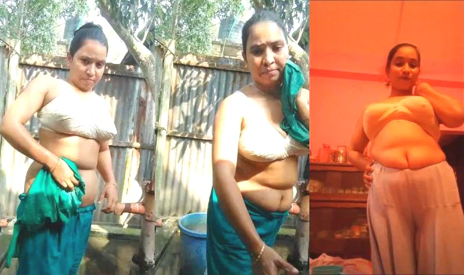 Desi Village Bhabhi Bathing Viral XXX Video