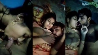 Desi Wife Boobs Sucked by Hubby XXX MMS