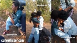 College Couple Getting Horny in Public