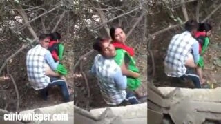 Desi Couple Caught Fucking Outdoor
