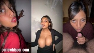 Indian Baddie GF Giving Blowjob and Fucking Hard